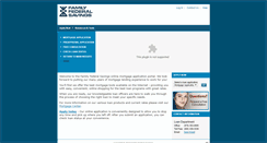 Desktop Screenshot of lending.familyfederal.com