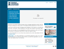Tablet Screenshot of lending.familyfederal.com